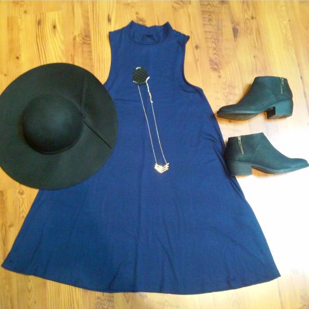 Mock next sleeveless dress